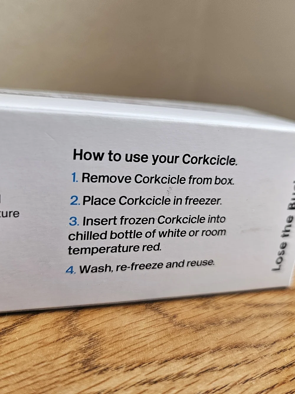 Corkcicle Wine Stopper Chiller Keeps Cold NEW Freeze Reusable Beverage Chill